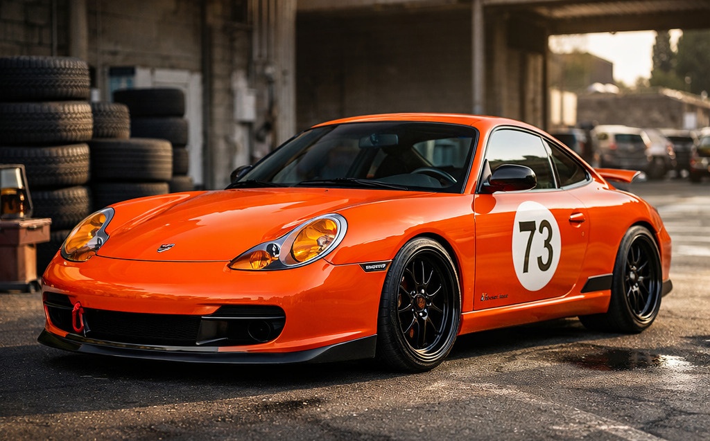 Porsche 996 restomod — orange outlaw
